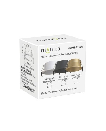 SUNSET * Empotrable LED 6W Marco Oro